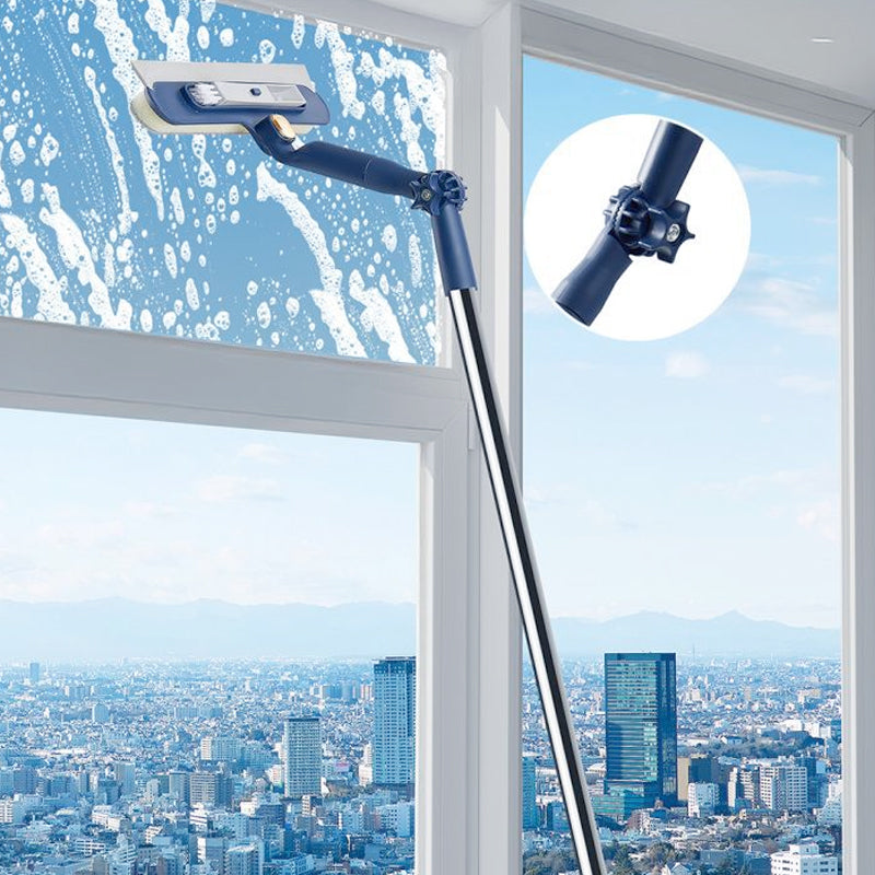 🧽 ¡60% DE DESCUENTO! 🪟 Estantería para Limpieza de Ventanas en Alturas - Diseño Seguro con Ventosas y Escurridor Profesional 🏙️✨