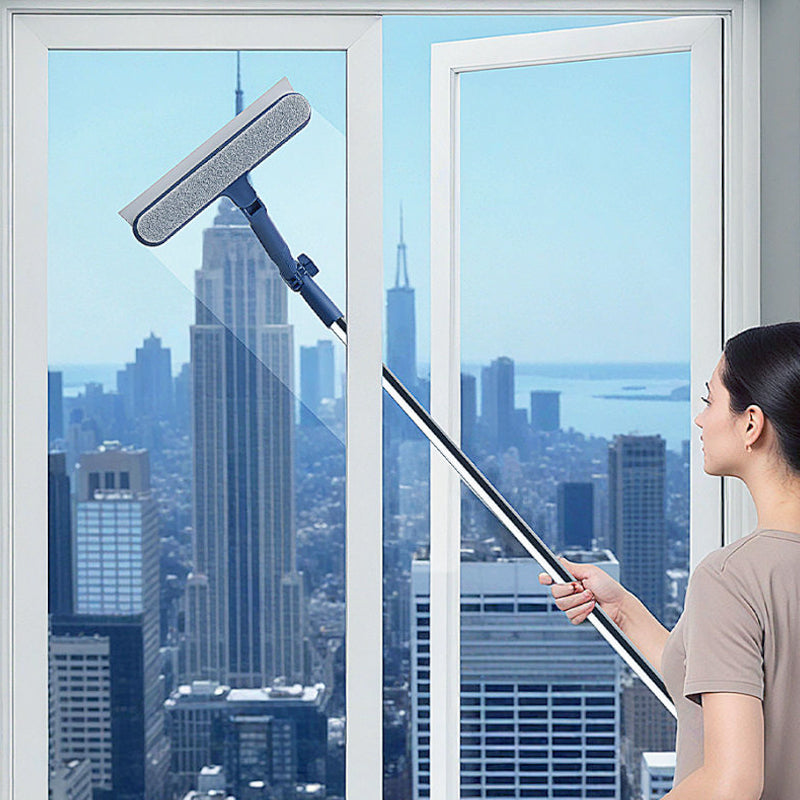🧽 ¡60% DE DESCUENTO! 🪟 Estantería para Limpieza de Ventanas en Alturas - Diseño Seguro con Ventosas y Escurridor Profesional 🏙️✨