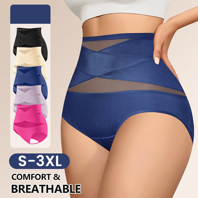 🌸 ¡Último día a precio especial 29.99$! 🔥Compra 1 y llévate 1 gratis🎁Bragas moldeadoras de cintura alta cruzada para tallas grandes