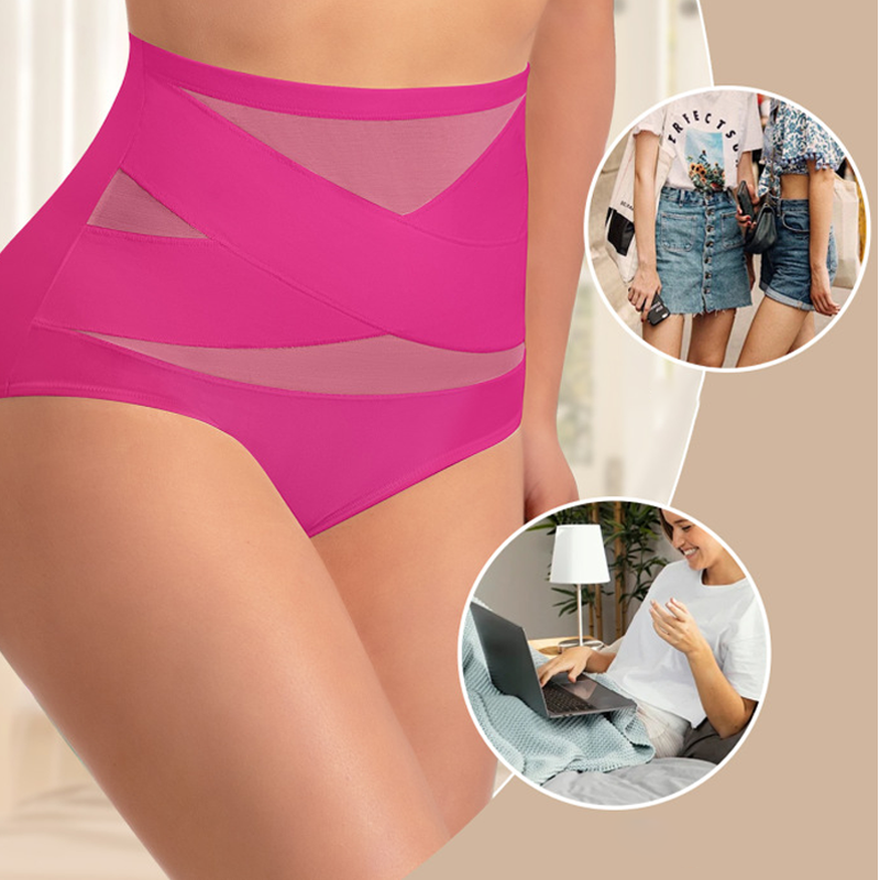 🌸 ¡Último día a precio especial 29.99$! 🔥Compra 1 y llévate 1 gratis🎁Bragas moldeadoras de cintura alta cruzada para tallas grandes