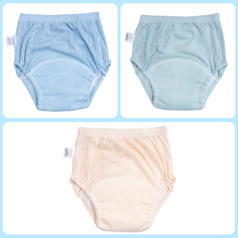 Pantalones de entrenamiento de algodón transpirables y cómodos para bebé