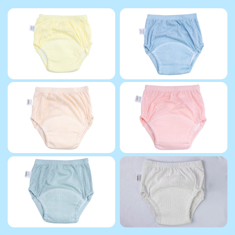 Pantalones de entrenamiento de algodón transpirables y cómodos para bebé