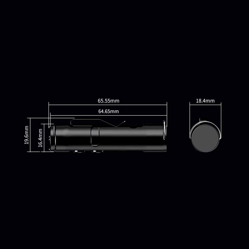 Mini llavero linterna recargable y magnética