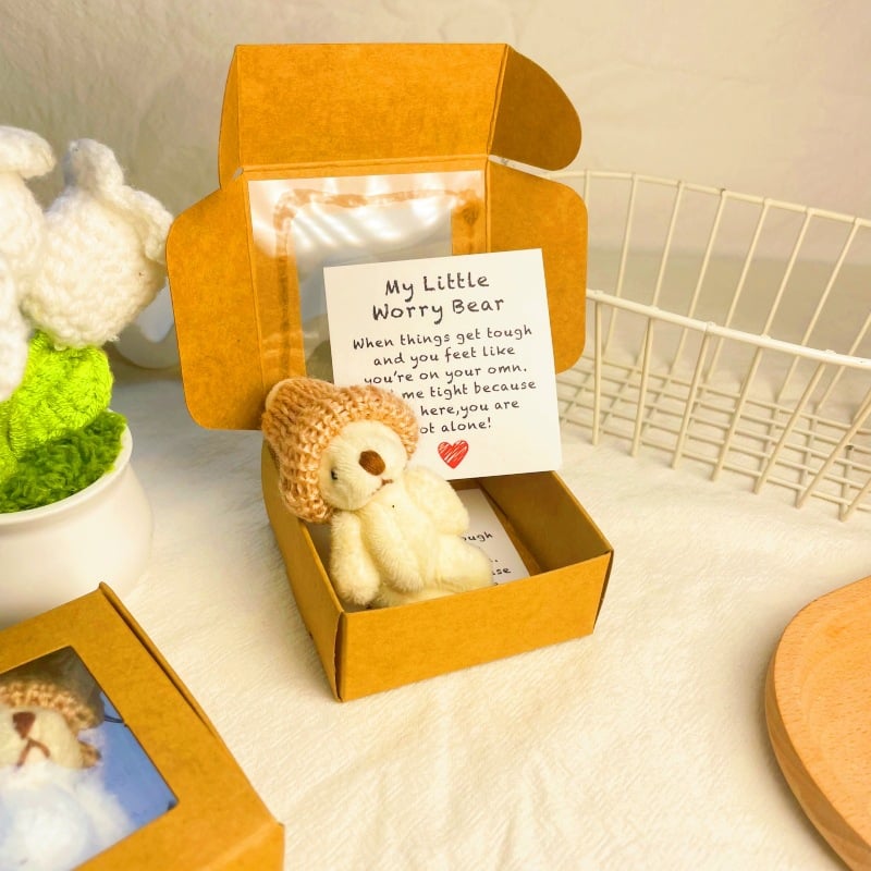 50% OFF💖Healing Doll Gift🎁Handmade Mini Plush Teddy Bear in Box