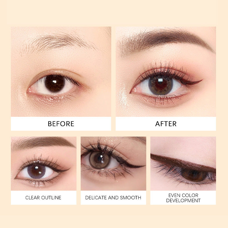 🎁Último Día: Compra 1, Obtén 1 Gratis🔥-🌟Dúo de delineador de ojos impermeable por 24 horas, lápiz de ojos afilable