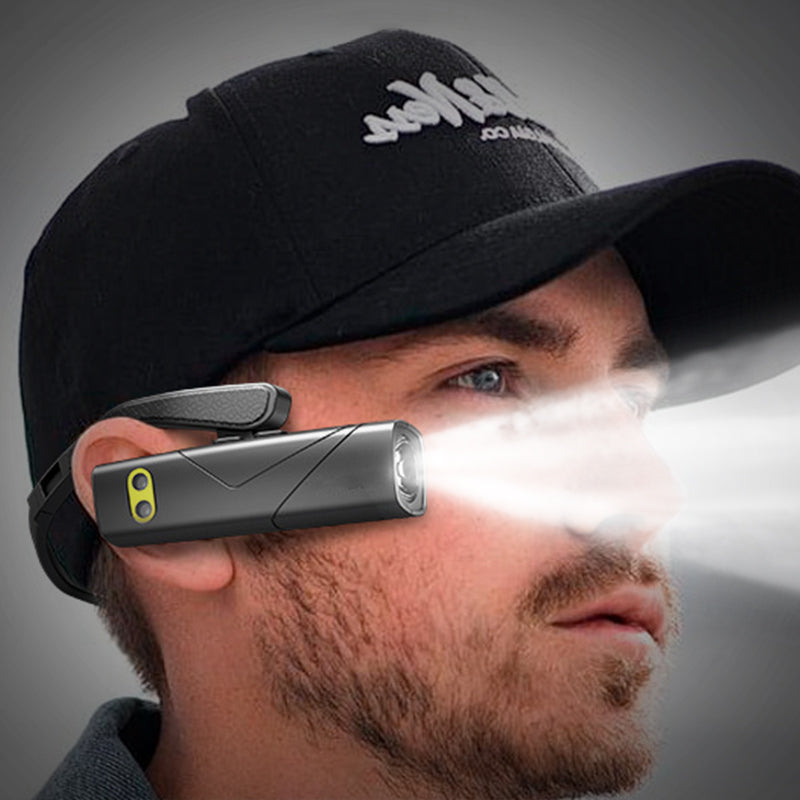 🔥Linterna frontal LED recargable y ligera para usar en la oreja
