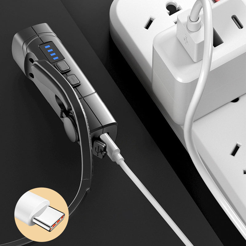 🔥Linterna frontal LED recargable y ligera para usar en la oreja