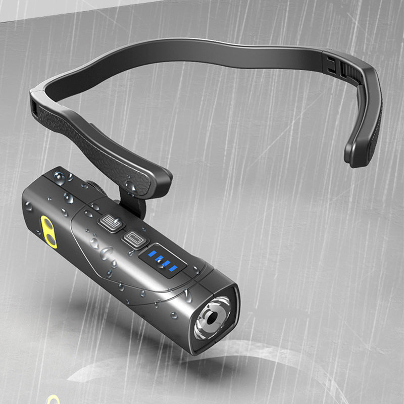 🔥Linterna frontal LED recargable y ligera para usar en la oreja