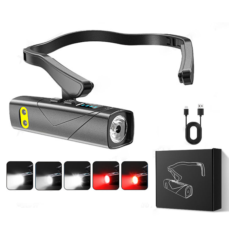 🔥Linterna frontal LED recargable y ligera para usar en la oreja