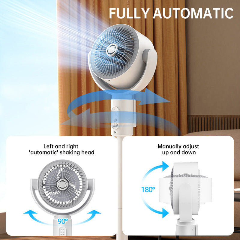 🌬️ ¡OFERTA ESPECIAL 50% DE DESCUENTO POR TIEMPO LIMITADO! 🔄 Ventilador Oscilante Ajustable con Control Remoto – 5 Velocidades, 90° Oscilación, <36dB, USB ✨