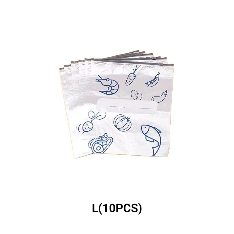 Bolsas de almacenamiento reutilizables con cierre de papel de aluminio