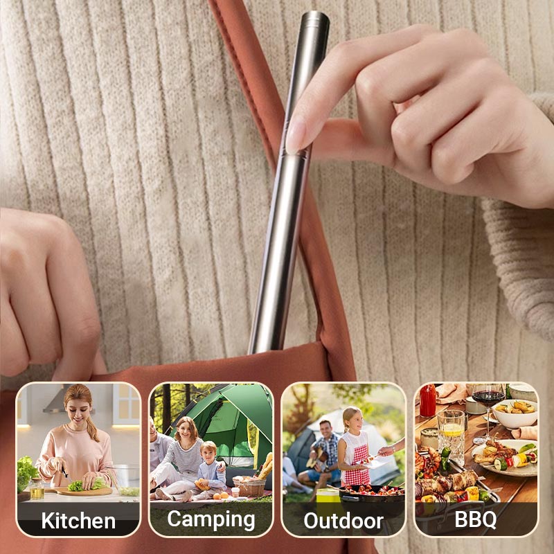 Cuchillo multiusos portátil para frutas con funda