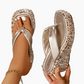 🎉2025 New Arrive - 50% OFF👠Chancletas con lentejuelas de suela gruesa para mujer
