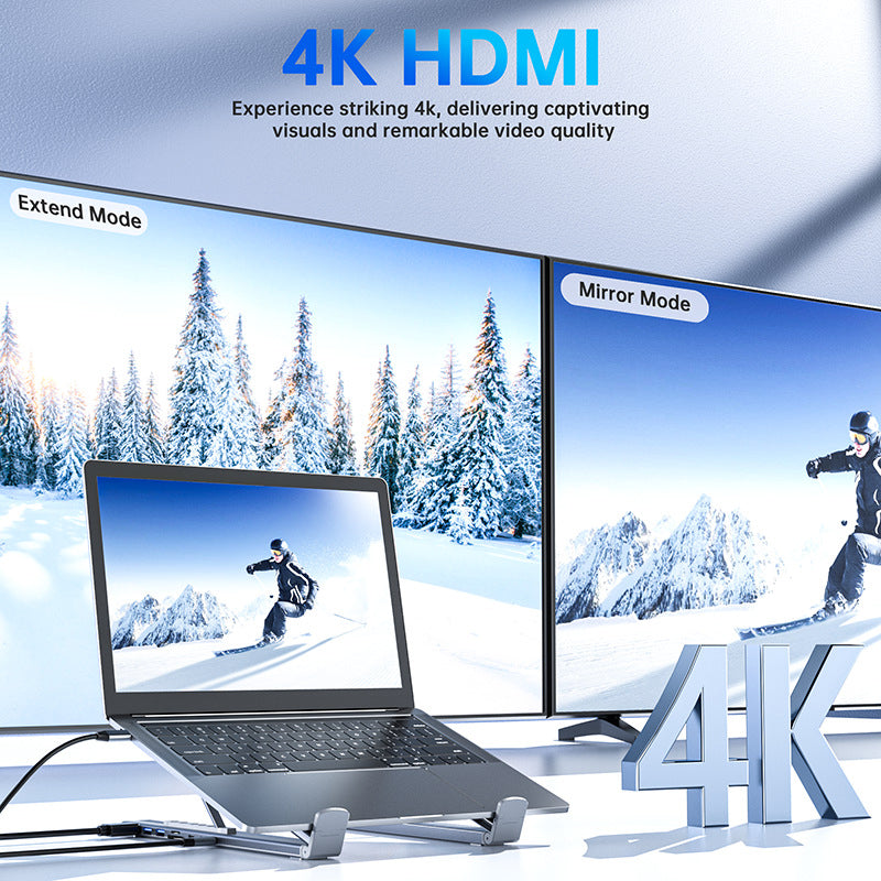 💥OFERTA💥CALIENTE Oferta limitada por tiempo limitado - Estación de acoplamiento USB-C Soporte para portátil con HDMI 4K