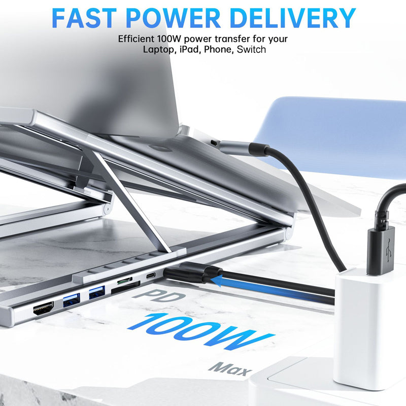 💥OFERTA💥CALIENTE Oferta limitada por tiempo limitado - Estación de acoplamiento USB-C Soporte para portátil con HDMI 4K