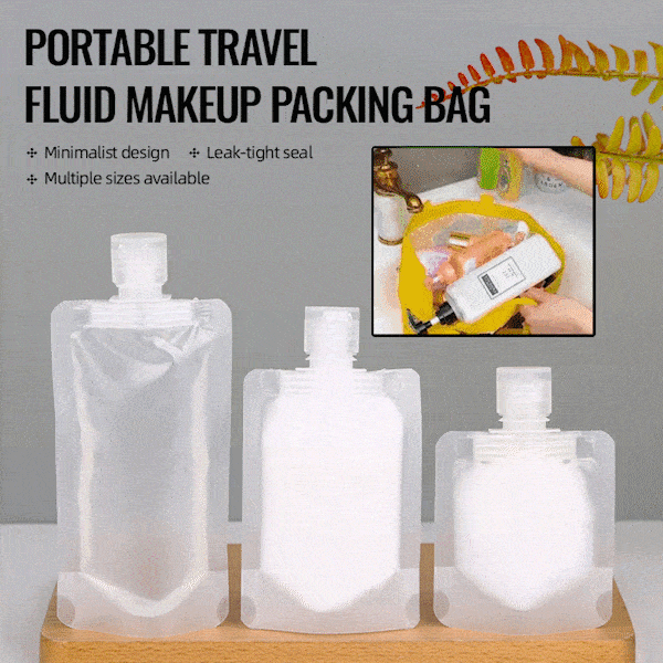 (🌷PROMOÇÃO DE VERÃO) Nécessaire portátil para maquilhagem líquida (10 unidades)