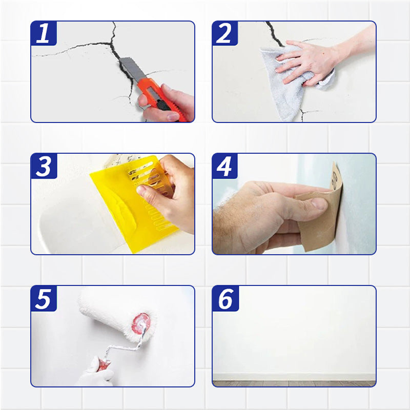 🚧 ¡COMPRA 3 LLEVA 4! ✨ Pasta Elástica para Reparación de Grietas en Paredes - Sella y Previene Fisuras sin Obras 🧱🔧