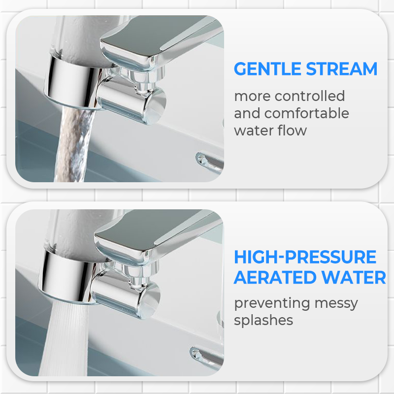 🔥 ¡NUEVO! Juego de boquillas con filtro para grifo giratorio de 720°: ¡Agua limpia y rociado perfecto en uno! 💦✨
