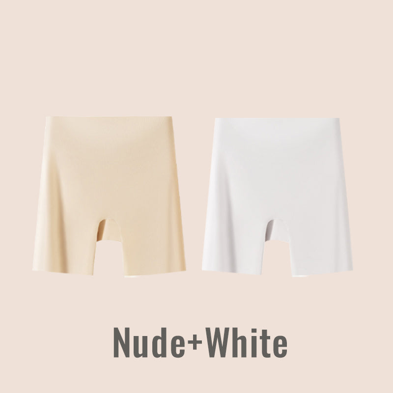 🔥45% de descuento 🔥Ropa interior de seda helada de cintura alta para mujer con control de abdomen y levantamiento de cadera