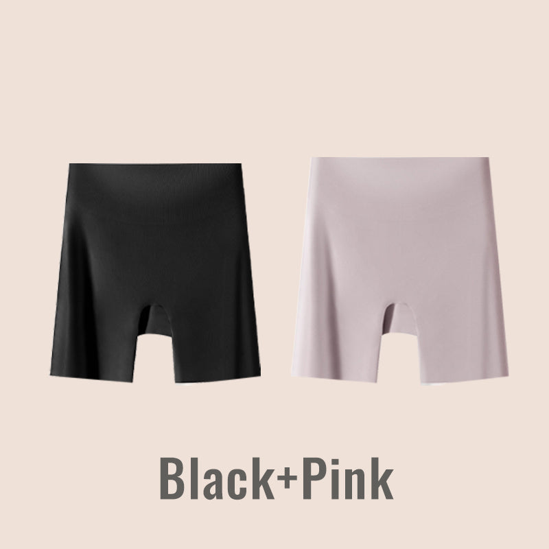 🔥45% de descuento 🔥Ropa interior de seda helada de cintura alta para mujer con control de abdomen y levantamiento de cadera
