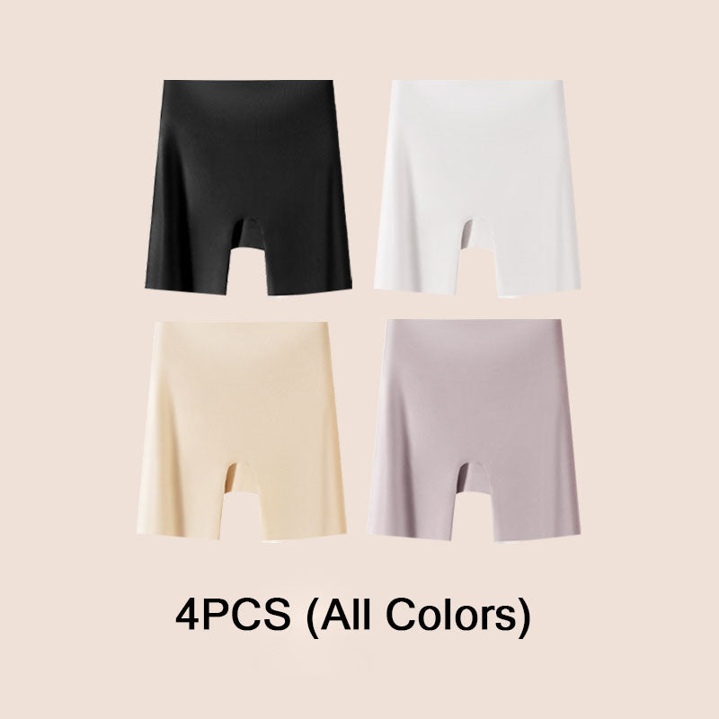 🔥45% de descuento 🔥Ropa interior de seda helada de cintura alta para mujer con control de abdomen y levantamiento de cadera