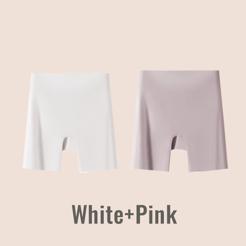 🔥45% de descuento 🔥Ropa interior de seda helada de cintura alta para mujer con control de abdomen y levantamiento de cadera