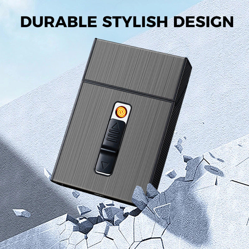 Estuche para cigarrillos con encendedo