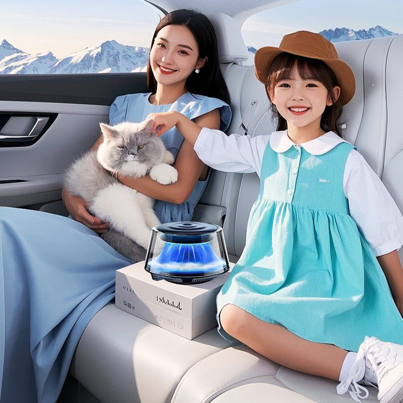 Difusor para coche Cloud Mist 2025: encendido y apagado automático con batería USB-C de 30 días y 1 recarga = 1 año de frescura