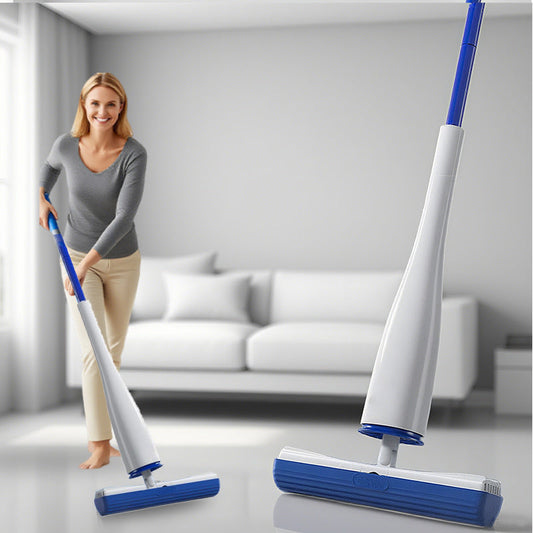 Trapeador autoescurrible manos libres con almacenamiento vertical