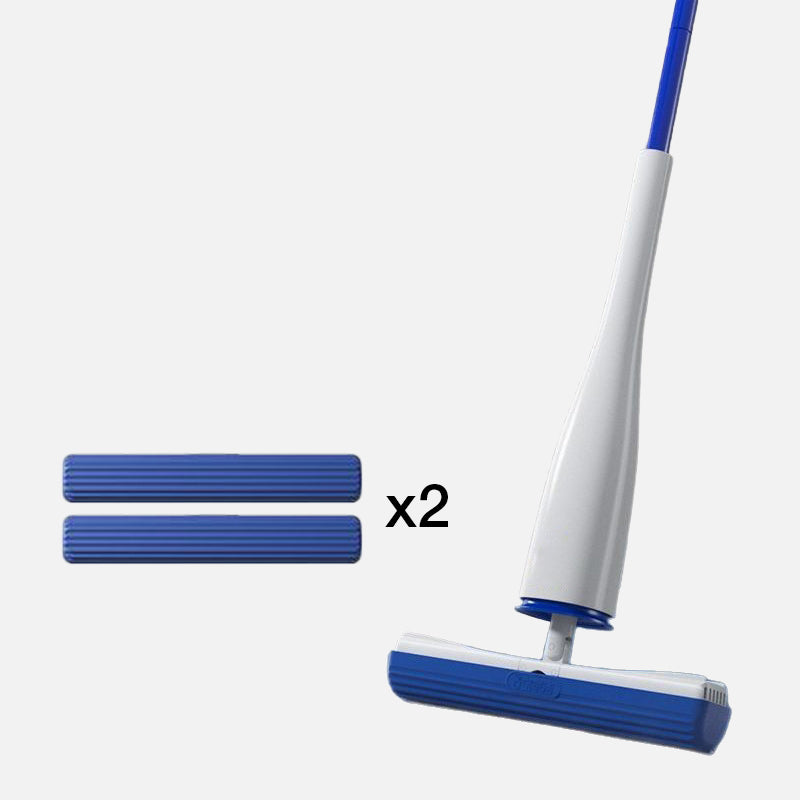 Trapeador autoescurrible manos libres con almacenamiento vertical