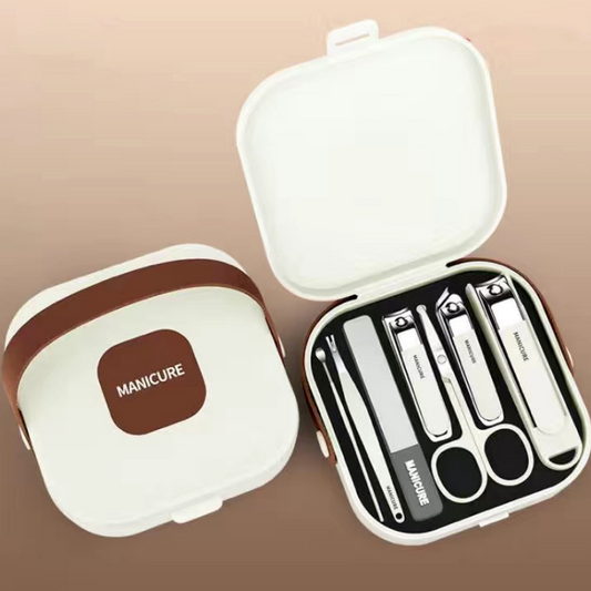 💥Hot Sale✂️Portable Set de manicura con cortauñas de 7 piezas