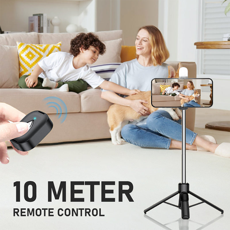 Trípode portátil para selfies con Bluetooth de 4 patas éxito