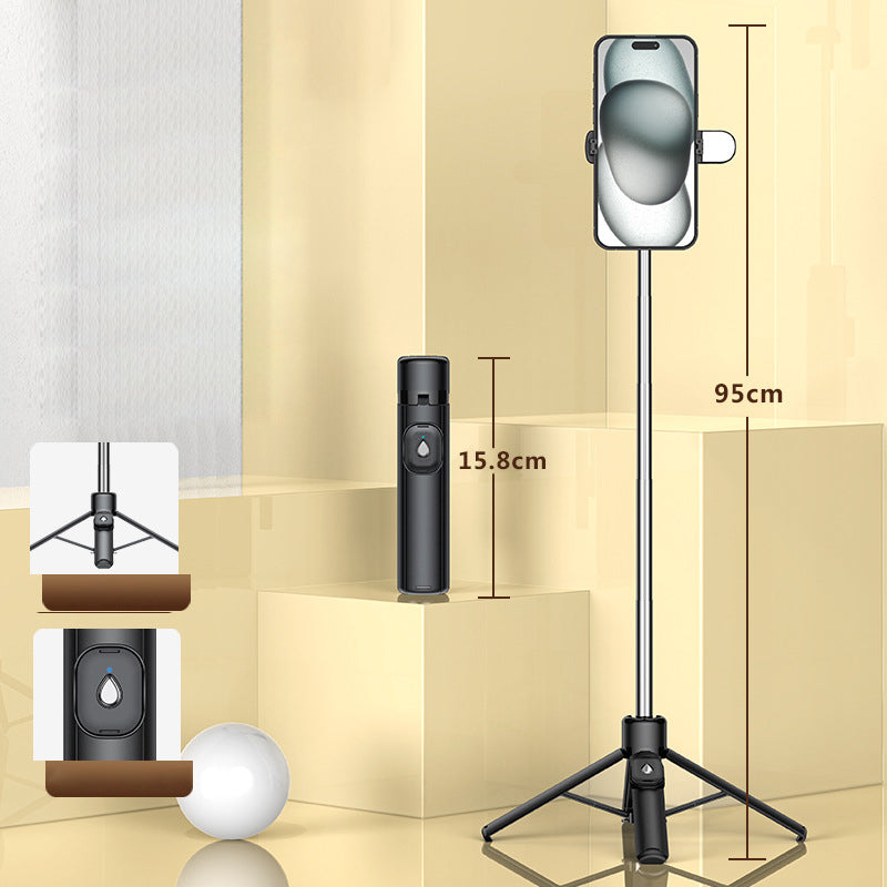 Trípode portátil para selfies con Bluetooth de 4 patas éxito
