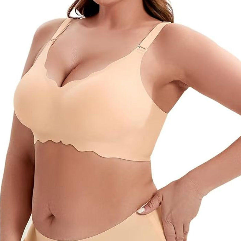 Sujetador push-up sin costuras y con escote en V profundo