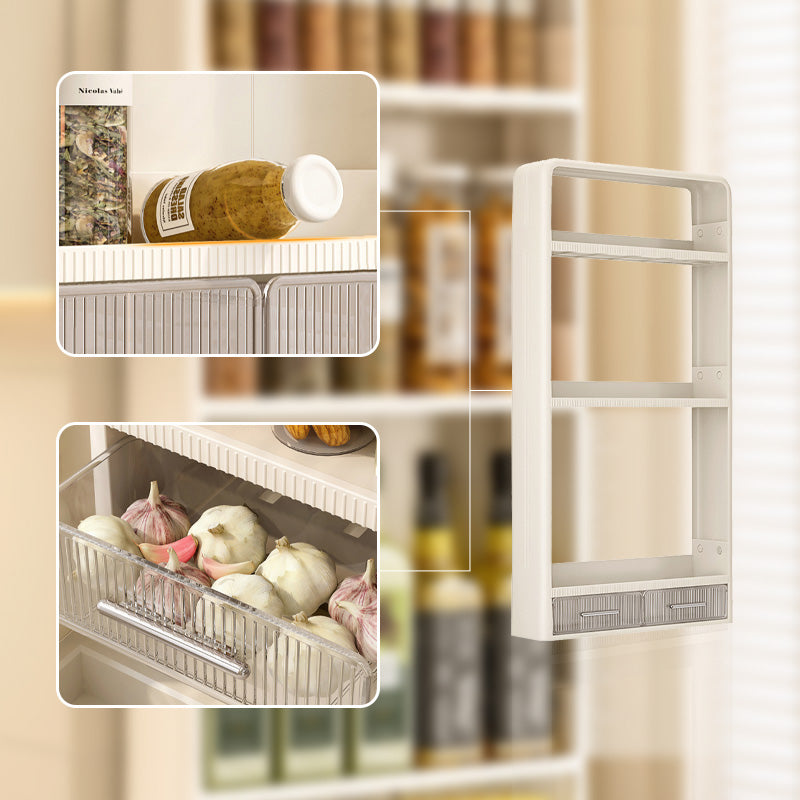 Estantes de almacenamiento de baño de pared con cajón