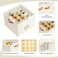 👟 Caja organizadora de zapatos de tela – Diseño plegable, gran capacidad, a prueba de polvo y transpirable, ahorra espacio para el armario y el dormitorio 🧺