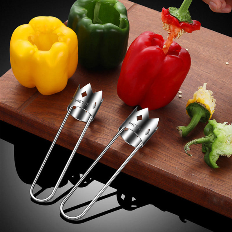 Removedor Universal de Núcleos de Frutas de Acero Inoxidable