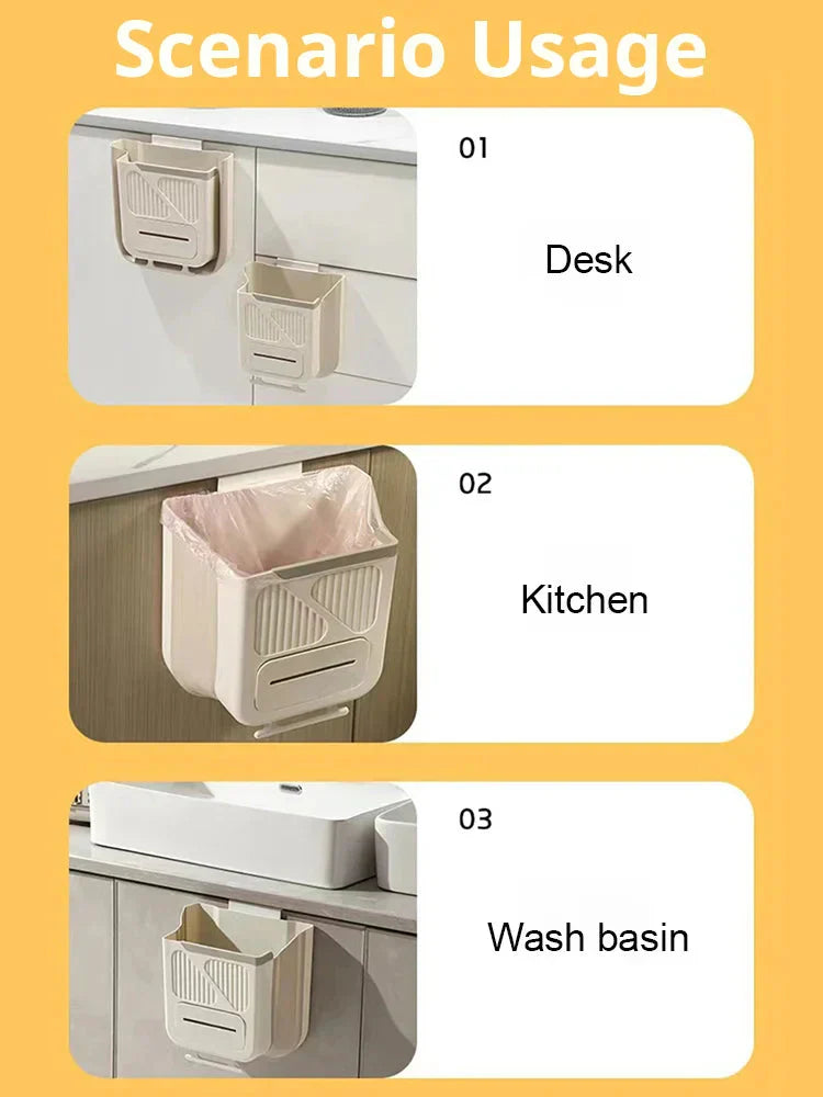 Cubeta de basura colgante para residuos de cocina
