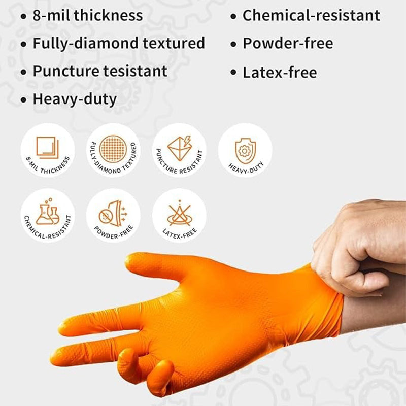 🧤 ¡50 % DE DESCUENTO AHORA! ✨ Guantes desechables de nitrilo (30 unidades): sin látex, resistentes a productos químicos, para limpieza, uso médico y bricolaje 🔬📦
