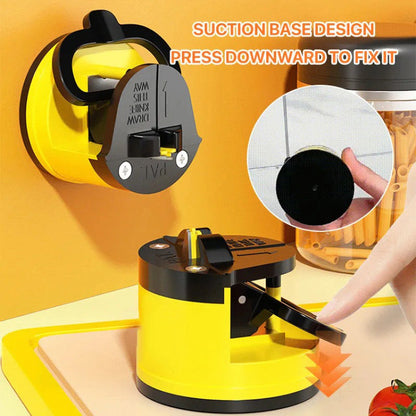 Mini afilador de cuchillos con base de succión