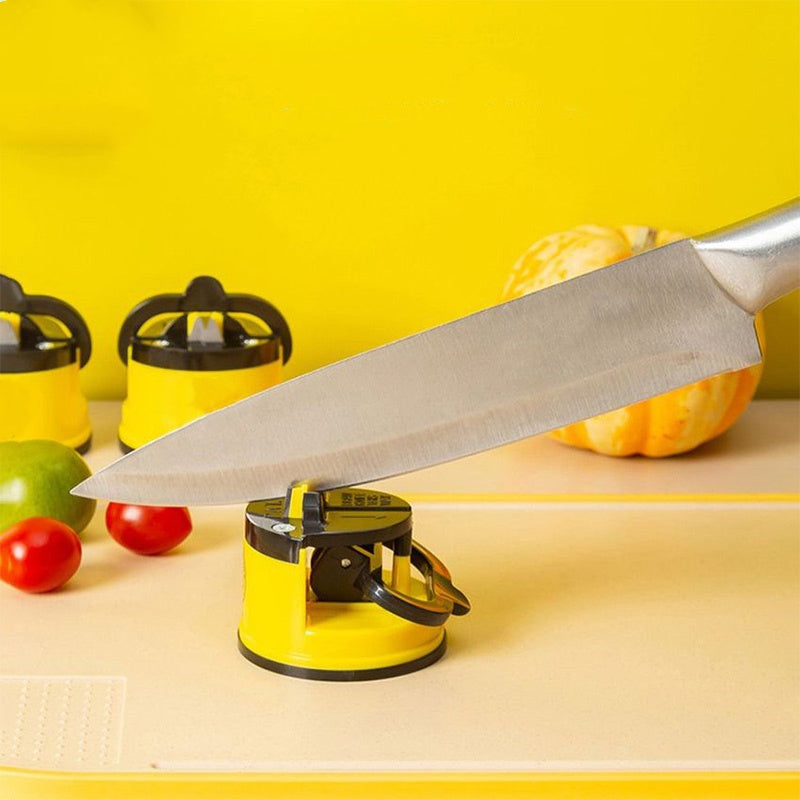 Mini afilador de cuchillos con base de succión