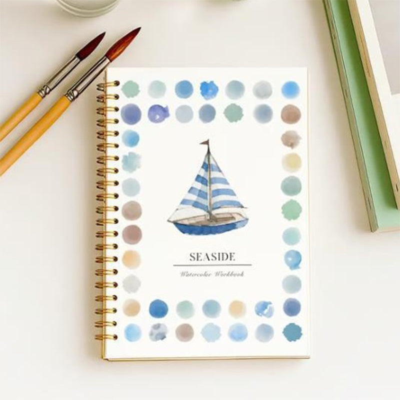 Cuaderno de trabajo de acuarela para principiantes con 16 colores