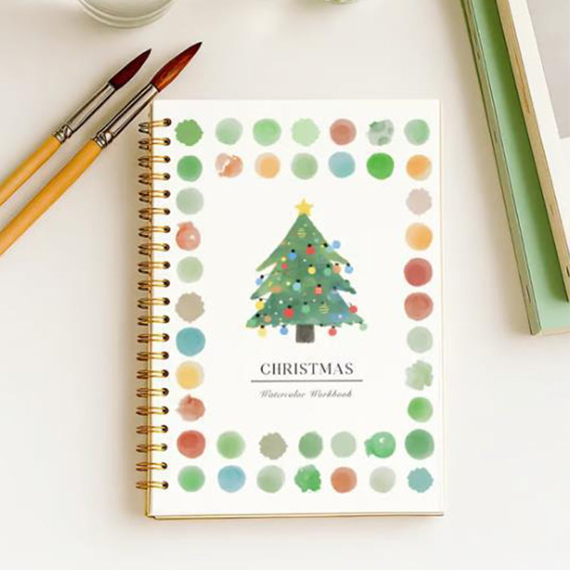 Cuaderno de trabajo de acuarela para principiantes con 16 colores
