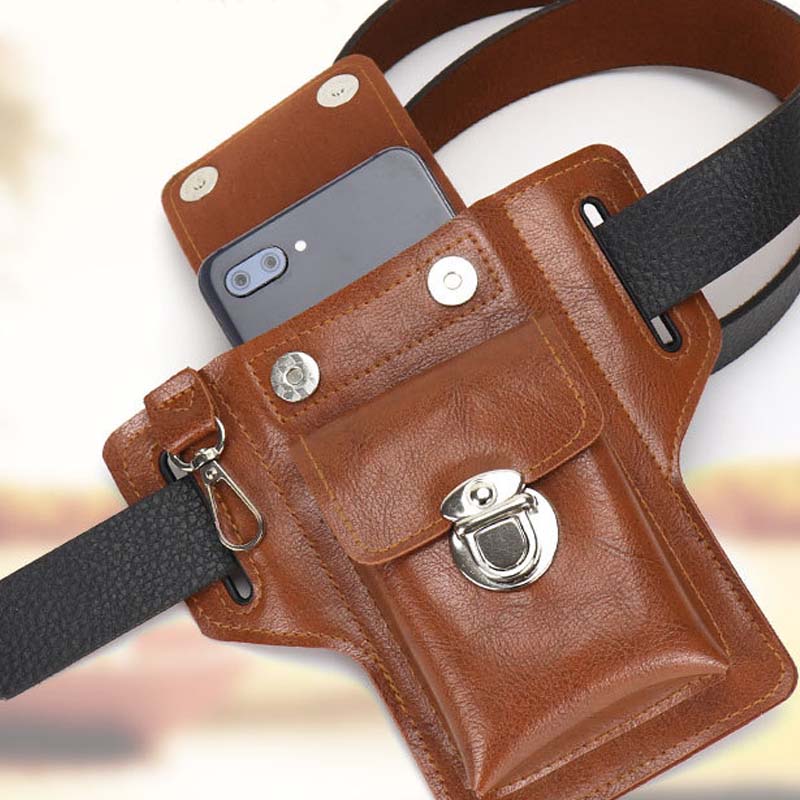 Funda impermeable para teléfono móvil para hombre, tipo cinturón.
