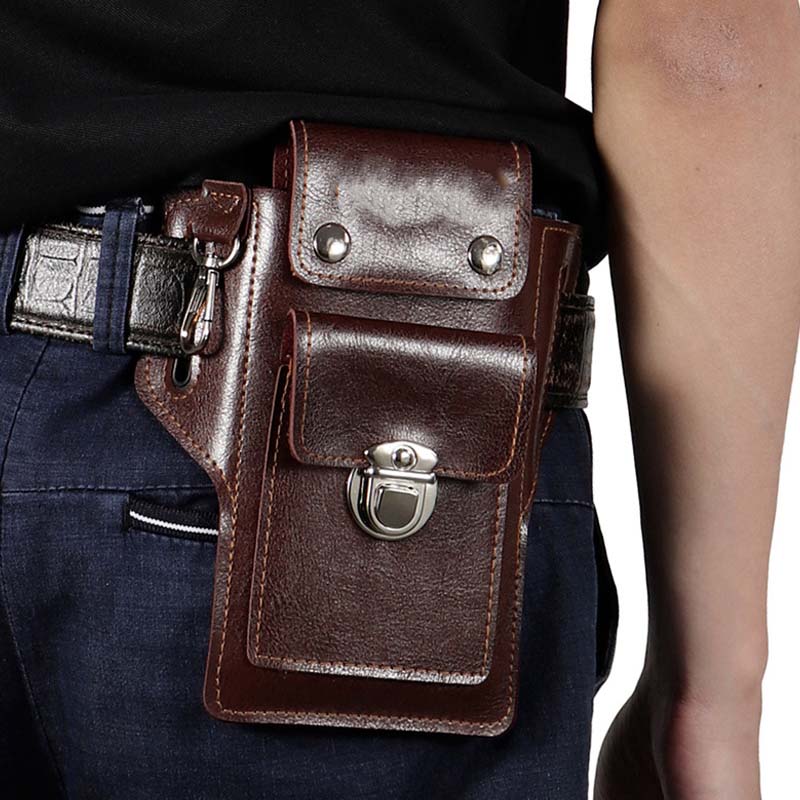 Funda impermeable para teléfono móvil para hombre, tipo cinturón.