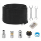 🚿 Kit de Limpieza para Alcantarillado 5800 PSI - Boquilla Rotativa y Manguera Reforzada para Desatascar Tuberías 🛠️✨