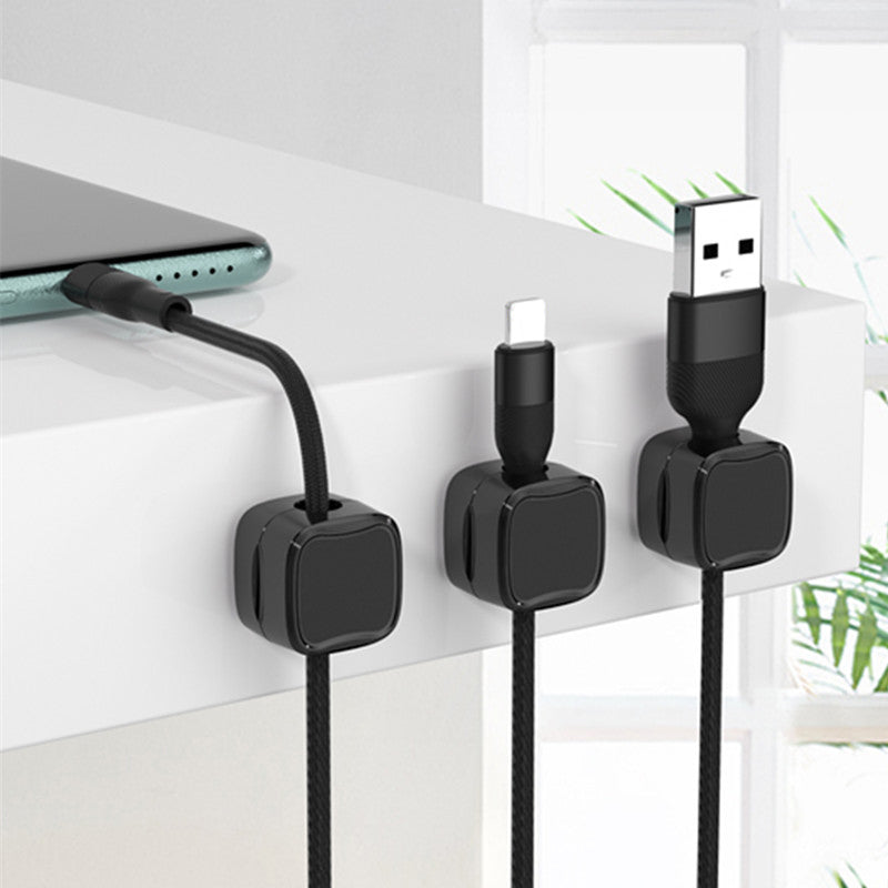 Juego de 6 clips magnéticos para cables