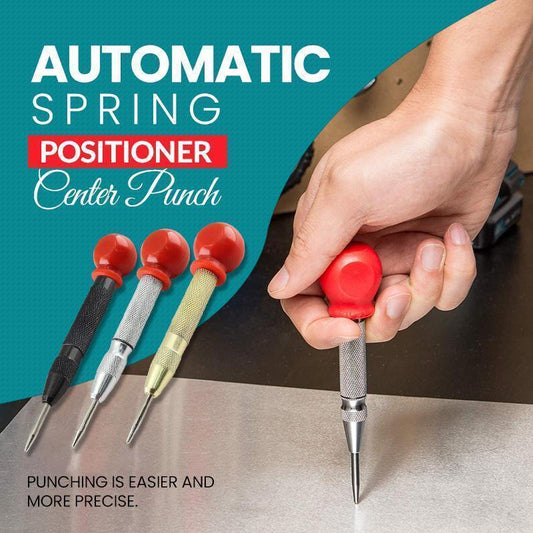 🔘 ¡50% DE DESCUENTO! ⚡ Punzón central automático: marcado de precisión para metal/madera, con resorte y fuerza ajustable 🛠️📏