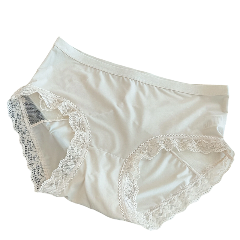 Braga de encaje suave de tiro medio para mujer