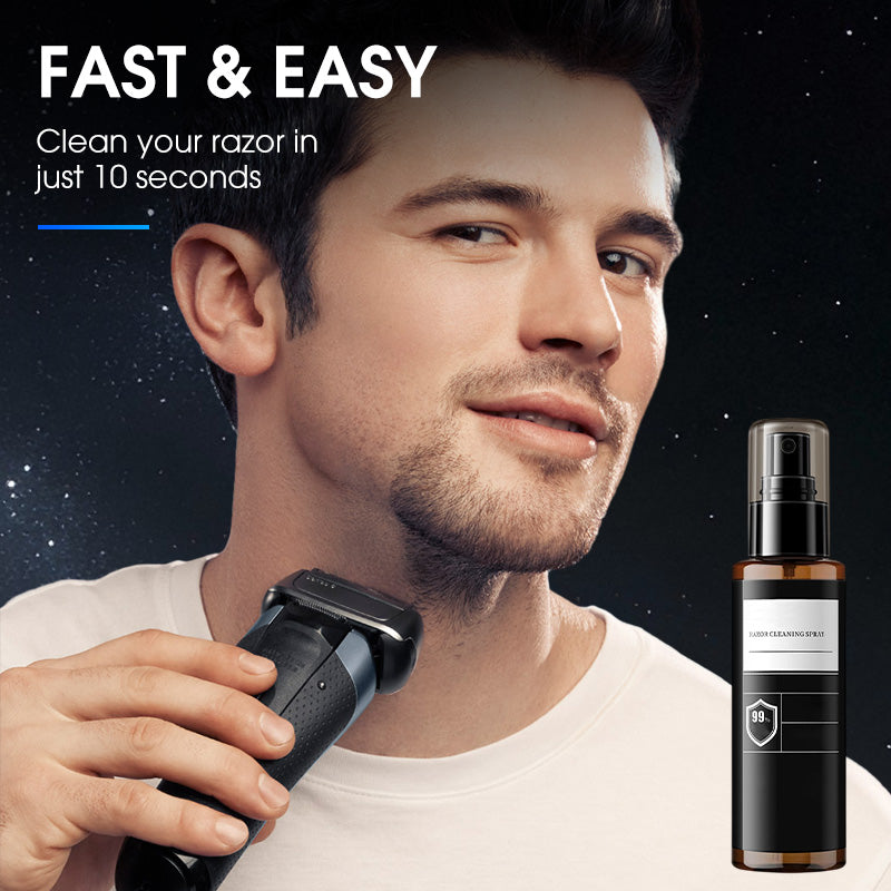 🔥Imprescindible para todos los hombres en 2025🎁 Spray de limpieza rápida y profunda para afeitadoras